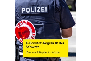 E-Scooter-Regeln in der Schweiz