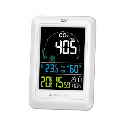 wellcraft CO2-Messgerät mit Thermo-Hygrometer