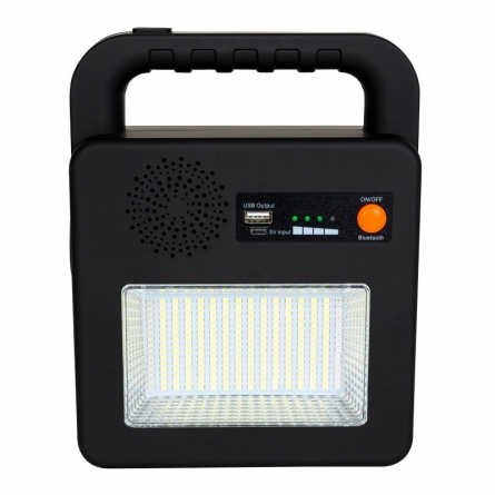 wellcraft LED-Solar-Notlampe inkl. Powerbank und Bluetooth-Lautsprecher