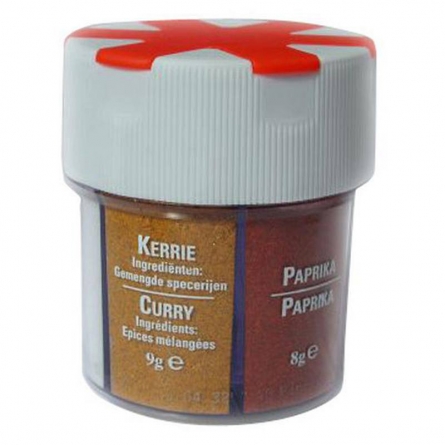 Gewürzstreuer 2x Pfeffer, Salz, Paprika, Knoblauch, Curry Standard