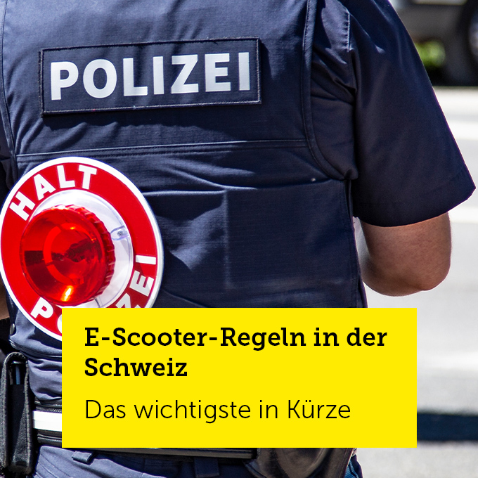 E-Scooter-Regeln in der Schweiz